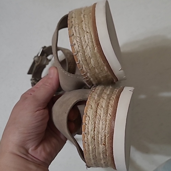 Dolce Vita snakeskin & suede platform espadrilles sandals size 8.5 - Picture 12 of 12